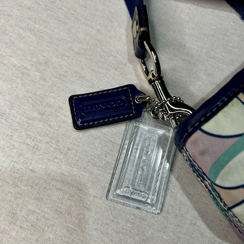 Coach Kyra Scarf Print Bag 2 Hangtags, Adjustable Strap, Pockets, Crossbody